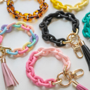  Chain Link Wristlet Keychain