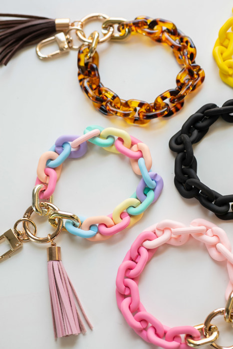 Chain Link Wristlet Keychain