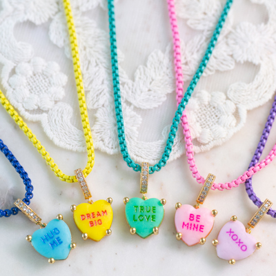 Conversation Heart Necklaces