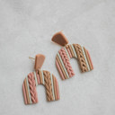 Style 5 Knit Patterned Clay Earrings | Fall Earrings | Autumn Earrings | Seasonal Earrings