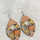 Style 6 Wooden Patterned Earrings