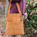  Double Pocket Corduroy Tote Bag | Fall Handbag | Fall Purses