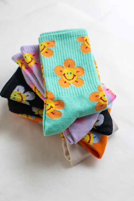 Colorful Smiley Socks