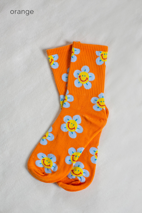 Colorful Smiley Socks
