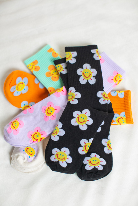 Colorful Smiley Socks