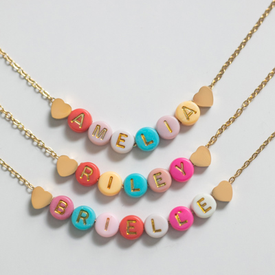Beaded Personalized Necklace | Name Necklace