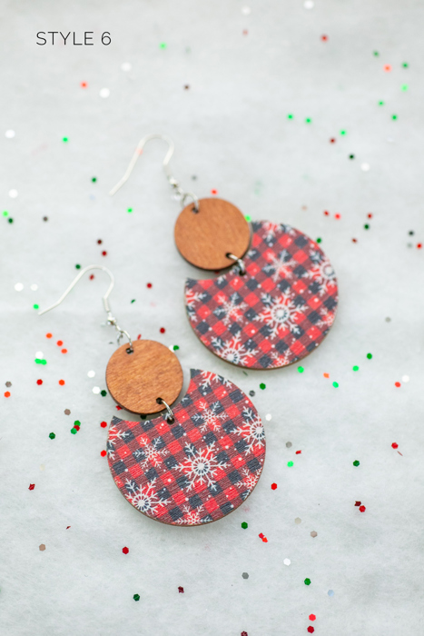 WINTER CLEARANCE | Wooden Winter Earrings