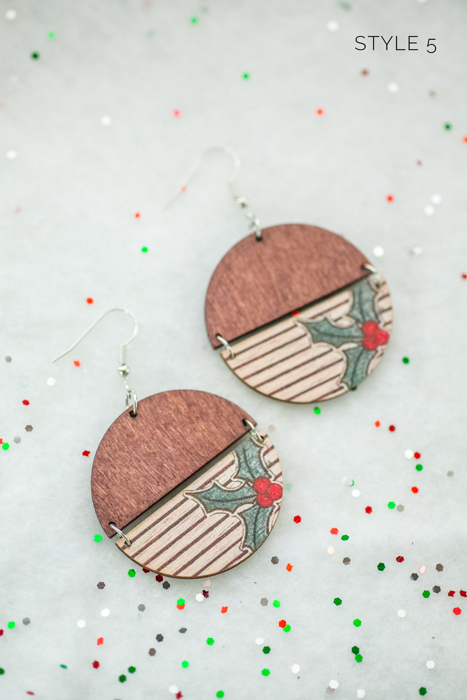 WINTER CLEARANCE | Wooden Winter Earrings