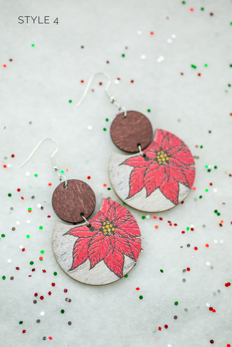 WINTER CLEARANCE | Wooden Winter Earrings