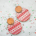 Style 1 WINTER CLEARANCE | Wooden Winter Earrings