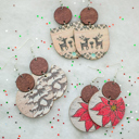  WINTER CLEARANCE | Wooden Winter Earrings