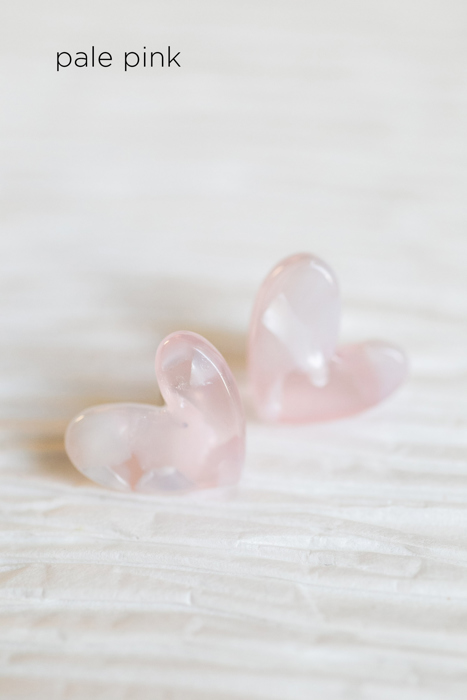 Acrylic Heart Earrings