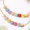  Pastel Beaded Name Necklace