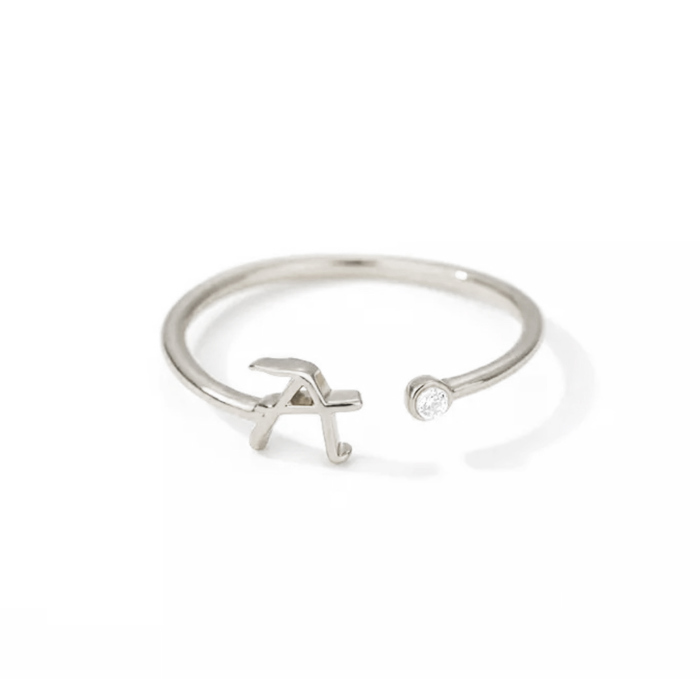 Initial Letter Ring | Initial Jewelry