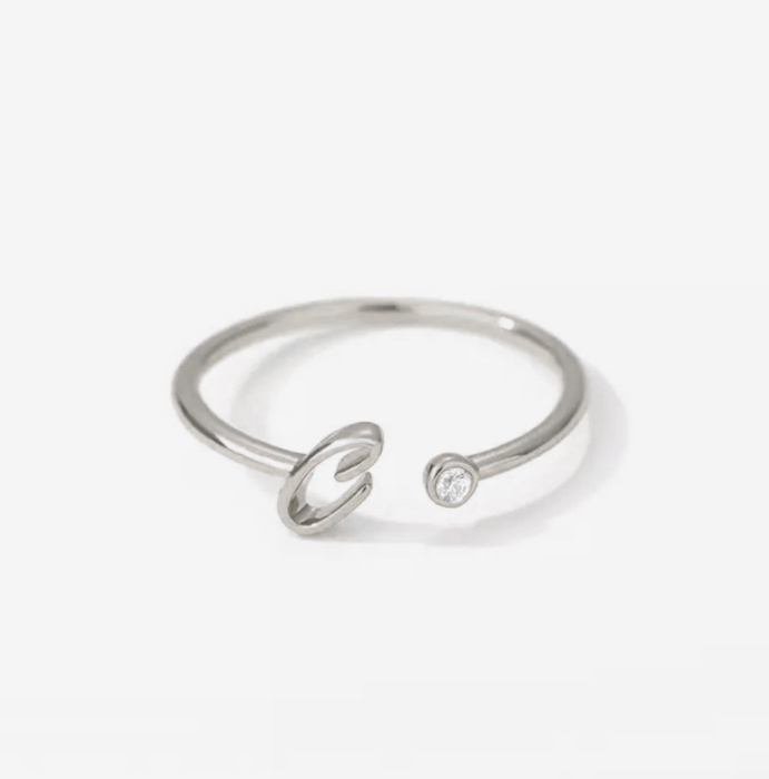 Initial Letter Ring | Initial Jewelry