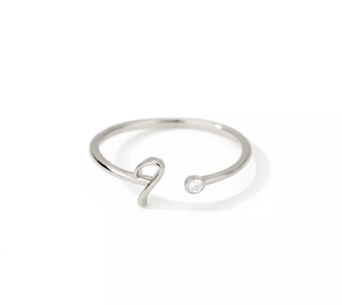 Initial Letter Ring | Initial Jewelry