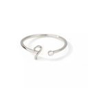 I Silver Initial Letter Ring | Initial Jewelry