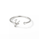 Y Silver Initial Letter Ring | Initial Jewelry
