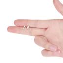  Zircon Initial Letter Stud Earrings | Personalized Crystal Earrings A to Z | Dainty Luxury Gift Jewelry