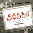  Holiday Personalized Dad Mom Gnome Family Personalized Art | 3 sizes