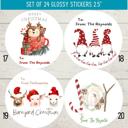  Personalized To & From Holiday Christmas Gift Sticker Labels