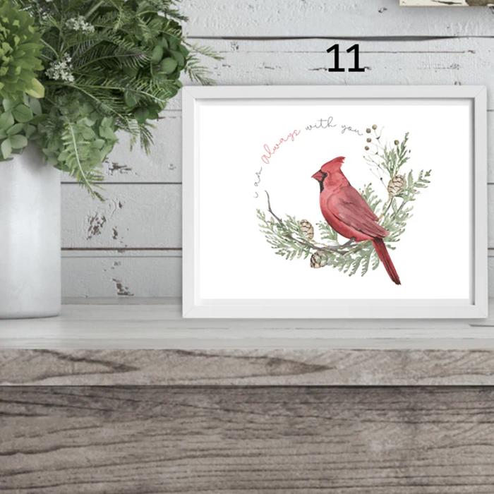 Cozy Farm Christmas Holiday Art Prints | 3 Sizes