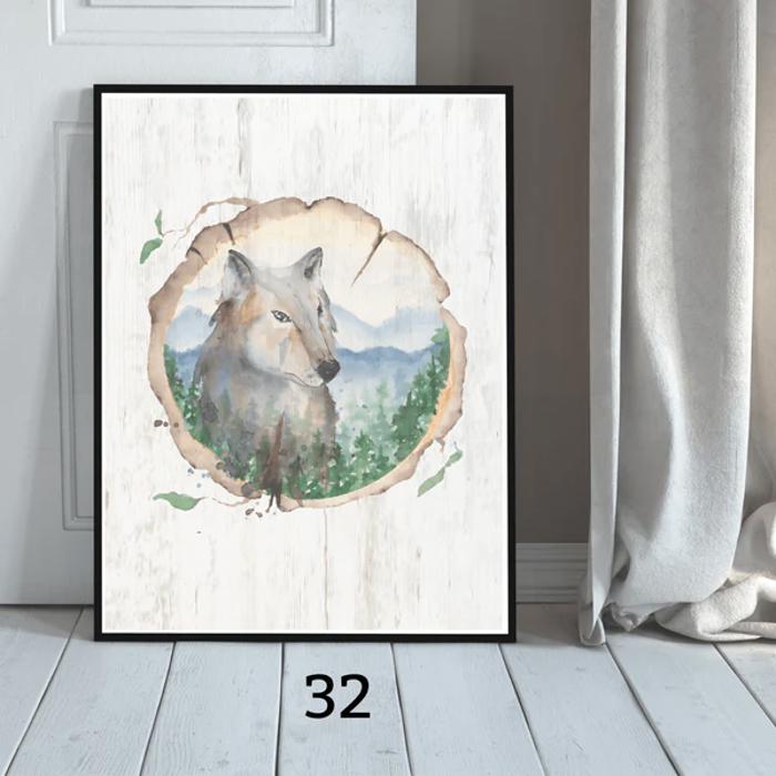 Cozy Farm Christmas Holiday Art Prints | 3 Sizes
