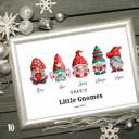  Holiday Personalized Dad Mom Gnome Family Personalized Art | 3 sizes