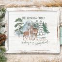  Personalized Rustic Farmhouse Christmas Holiday Poster Print Decor