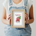  Personalized Rustic Farmhouse Christmas Holiday Poster Print Decor