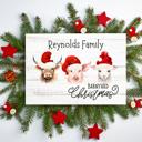  Personalized Rustic Farmhouse Christmas Holiday Poster Print Decor