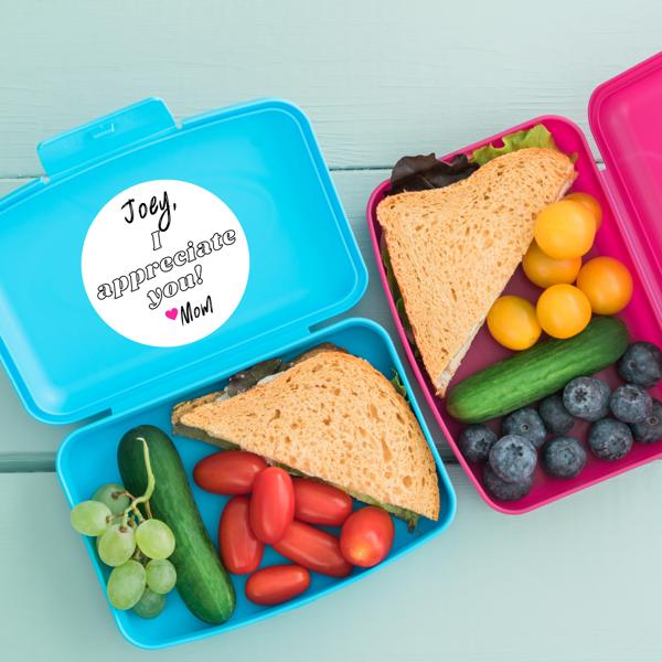 Personalized Back to School Lunch Box / Lunch Sack Positive Note ...