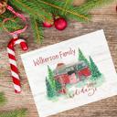  Personalized Rustic Farmhouse Christmas Holiday Poster Print Decor