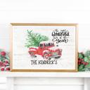  Personalized Rustic Farmhouse Christmas Holiday Poster Print Decor