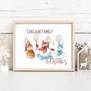  Personalized Rustic Farmhouse Christmas Holiday Poster Print Decor