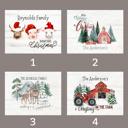  Personalized Rustic Farmhouse Christmas Holiday Poster Print Decor