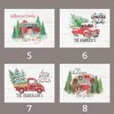  Personalized Rustic Farmhouse Christmas Holiday Poster Print Decor