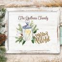  Personalized Rustic Farmhouse Christmas Holiday Poster Print Decor