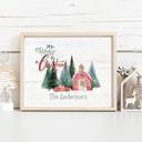 Personalized Rustic Farmhouse Christmas Holiday Poster Print Decor