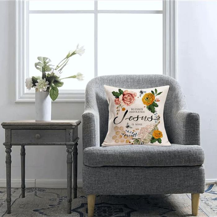 Home Accent Throw Pillow Cover Faith and Family Inspired | 11 Designs 