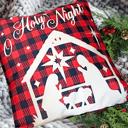 O Holy Night Nativity Christmas Holiday Accent Throw Pillow Home Decor