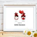  Personalized Dad Mom Grandma Summer Gnome Family Portrait Print | 3 Sizes