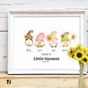  Holiday Personalized Dad Mom Gnome Family Personalized Art | 3 sizes