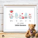  Holiday Personalized Dad Mom Gnome Family Personalized Art | 3 sizes