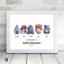  Holiday Personalized Dad Mom Gnome Family Personalized Art | 3 sizes