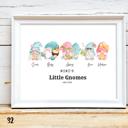  Holiday Personalized Dad Mom Gnome Family Personalized Art | 3 sizes