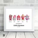  Holiday Personalized Dad Mom Gnome Family Personalized Art | 3 sizes