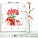  Personalized Monogram Inspirational Strawberry Poster Print Art Decor