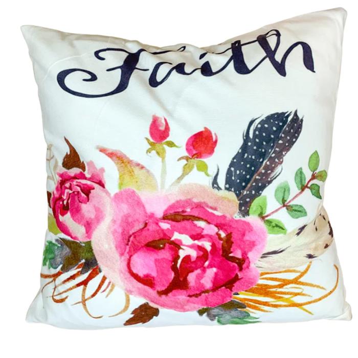 Home Accent Throw Pillow Cover Faith and Family Inspired | 11 Designs 