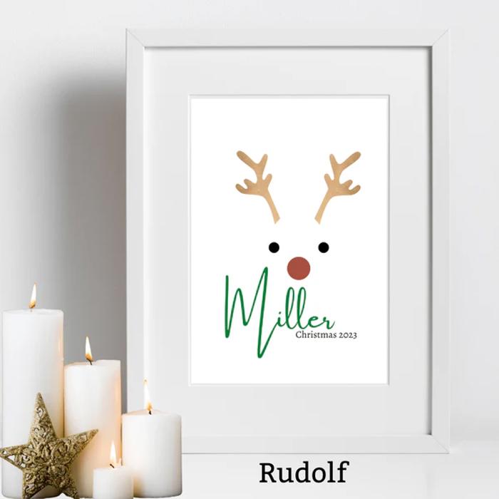 Custom Family Name Christmas Holiday Poster 2026